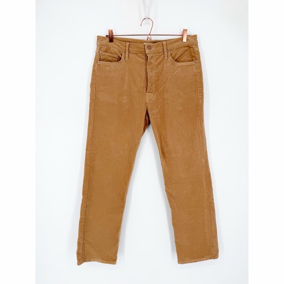Mother The Tomcat Ankle Jean Pants in Hopscotch Cafe Spice Corduroy Tan Size 31 - Picture 2 of 11